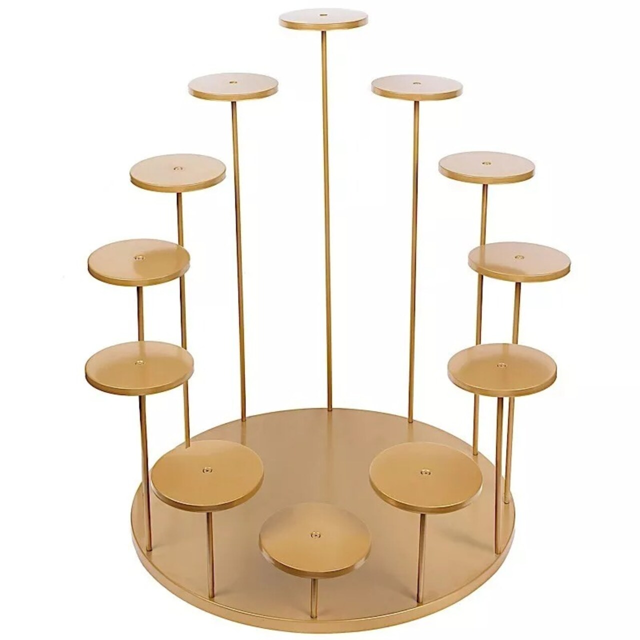 Gold 29" Tiered 12 Arm Round Metal Cupcake Holder Dessert Display Stand Party